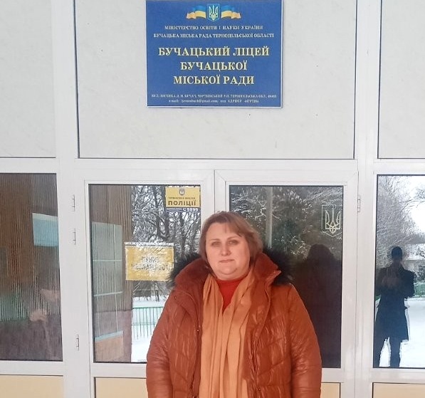 Під час профорієнтації у Бучацькому ліцеї.